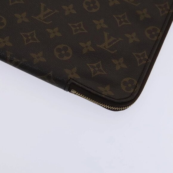 LOUIS VUITTON Monogram Posh Documents Clutch Bag M53456 LV Auth EC947 - Picture 8 of 16